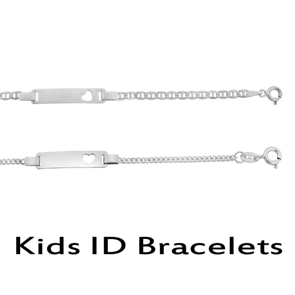 Baby Sterling Silver ID Bracelet Image 1