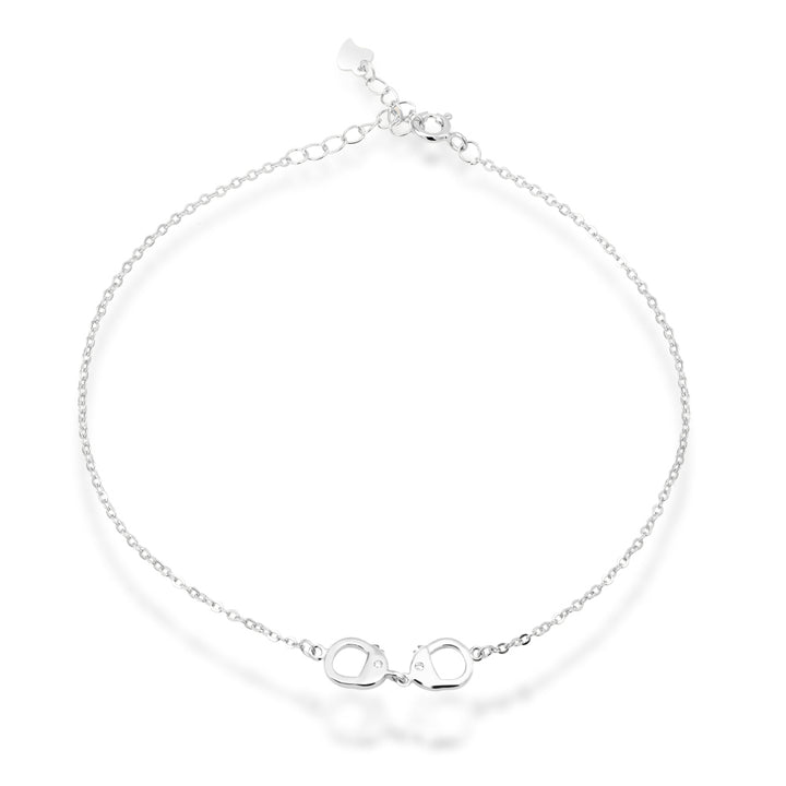 Sterling Silver Handcuffs Anklet Image 1