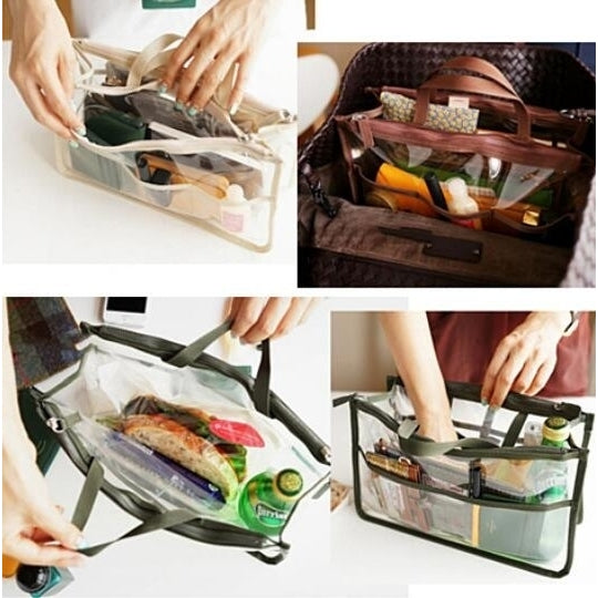 Clear Purse Organizer Insert for Handbags Multi Colors Image 4