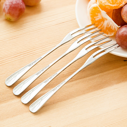 Stainless steel fruit fork / fruit sign small fork cutlery Image 2