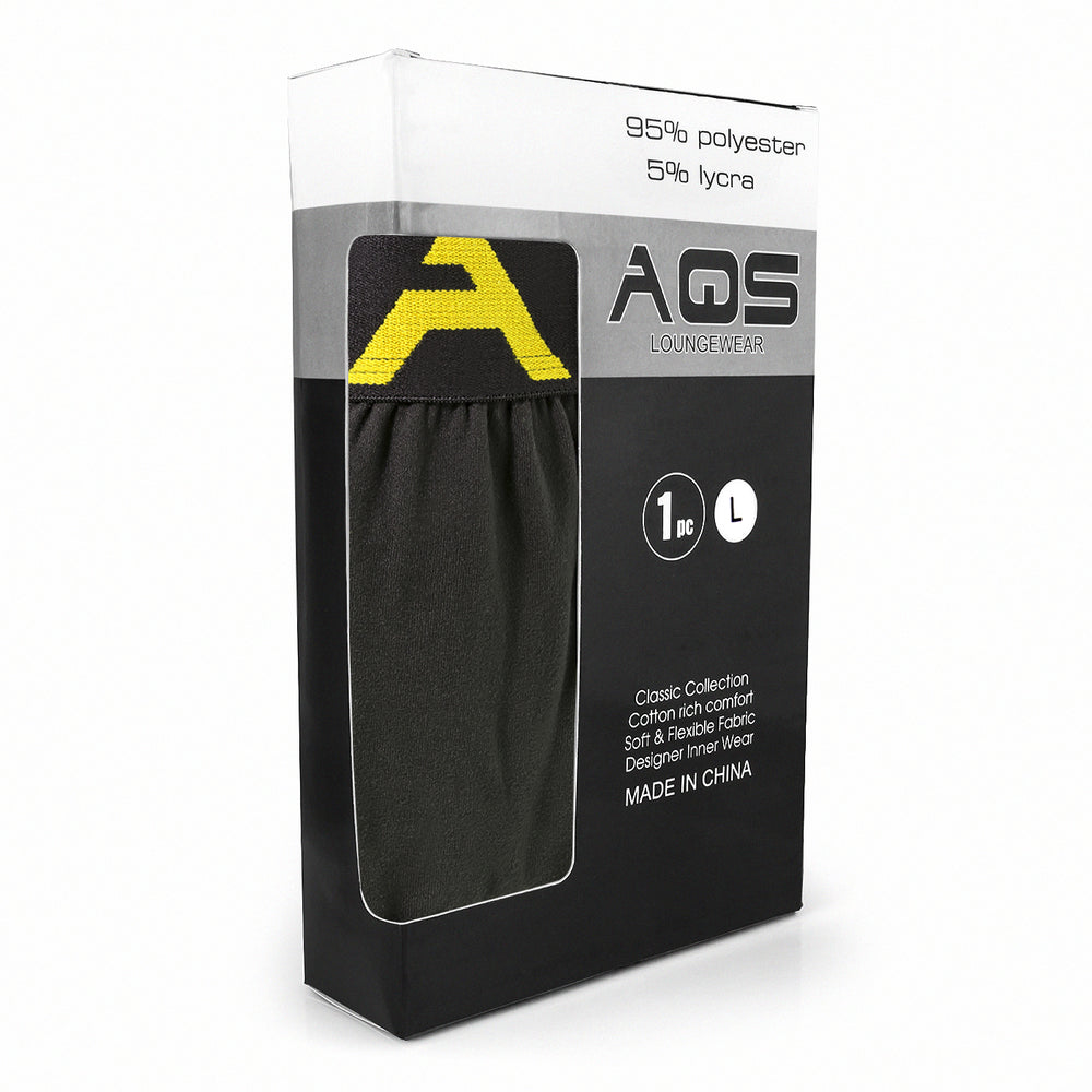 AQS Unisex Black/YellowLounge Pants Image 2