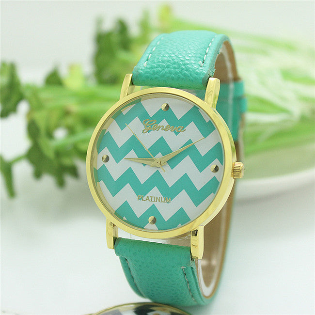 Summer Fun Colorful Chevron Watches Image 2