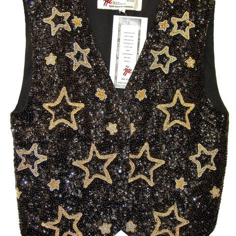 Sequin Vest Starry Nights Image 1