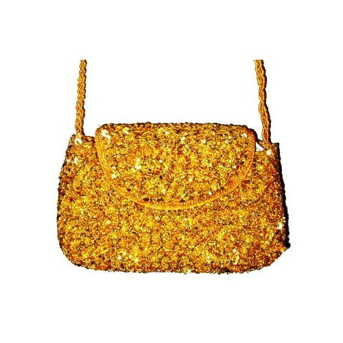 Sequin Beaded Purse GOLD  SP14 Image 1