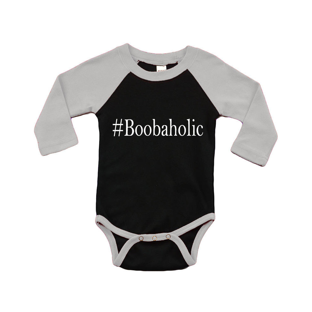 Infant Raglan Bodysuit - Boobaholic Image 1