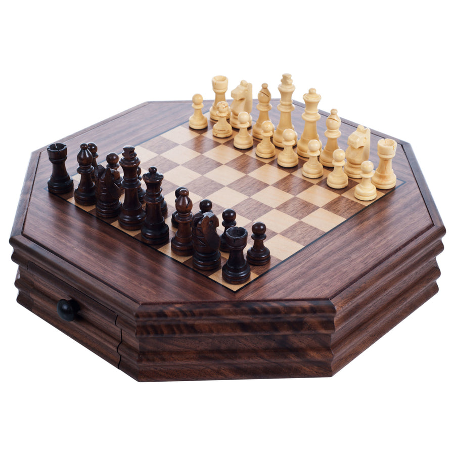 Trademark Games Octagonal Chess and Checkers Set Image 1