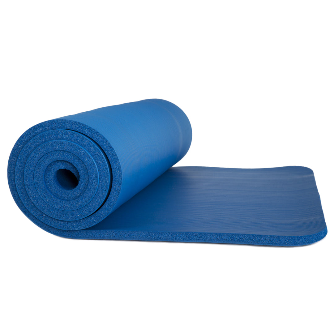 Wakeman Fitness Extra Thick Yoga Exercise Mat 71" x 24" x 0.5" Image 4