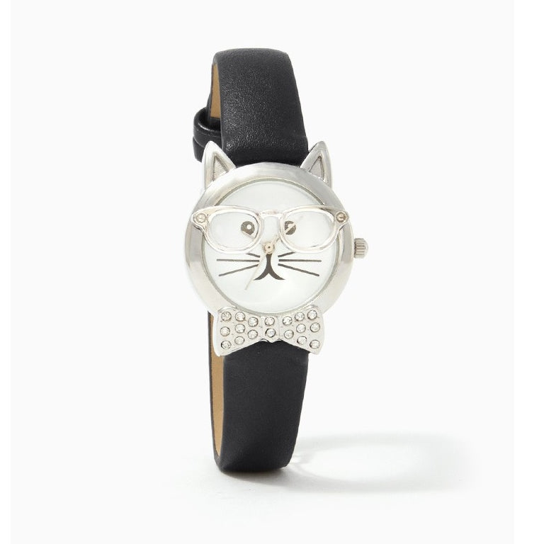 Bow Tie Affair Cat Watch With Diamond Crystal Bow Image 2