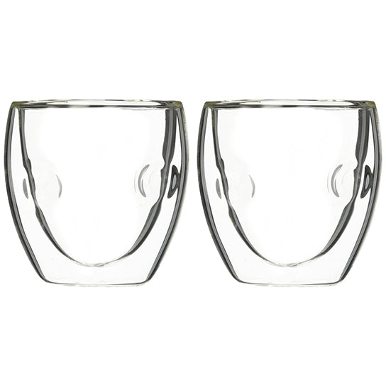 Moderna Artisan Series Double Wall 2 oz Beverage and Espresso Shot Glasses - Set of 2 Drinking Glasses Image 2