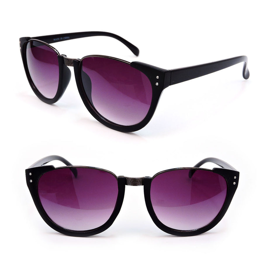 Clubmaster Semi Frame Black Tortoise Womens Fashion Sunglasses Image 1