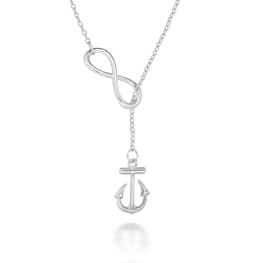 Anchor Pendant Lariat Necklace Image 1