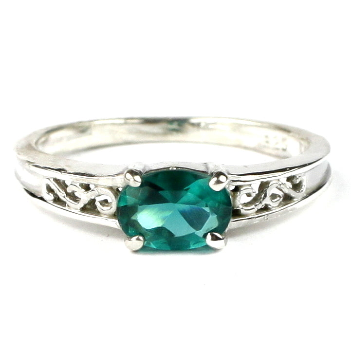 SR362Created Emerald925 Sterling Silver Ring Image 1