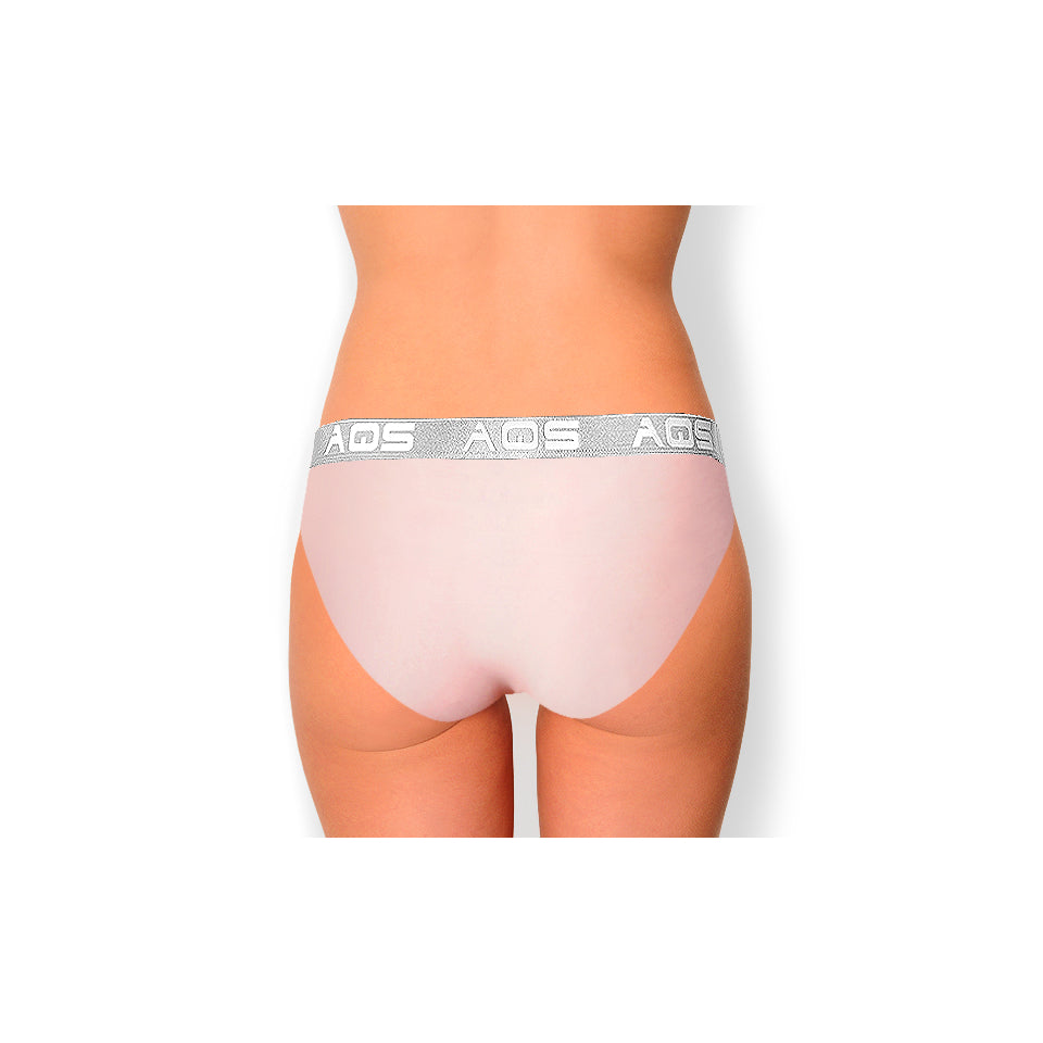 AQS Ladies Pink Cotton Bikini Underwear - 3 Pack Image 2