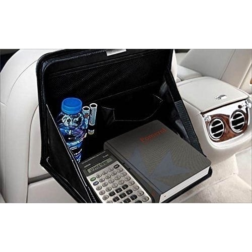 Zone Tech Foldable Automotive Back Seat Laptop Holder Food Tray Table Organizer Image 4