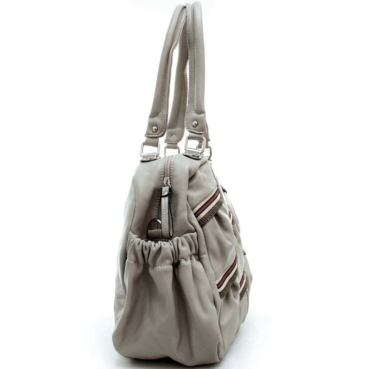 Dasein Multi Color Strip Shoulder Bag handbag Image 6