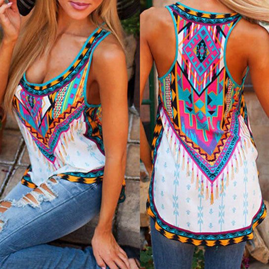 Aztec Boho Tank Top (Size From S to 5XL) Image 1