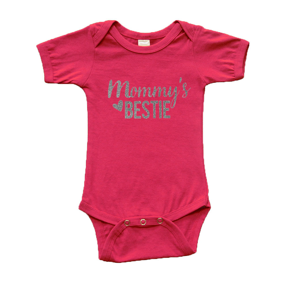 Infant Short Sleeve Onesie - Mommys Bestie Image 1