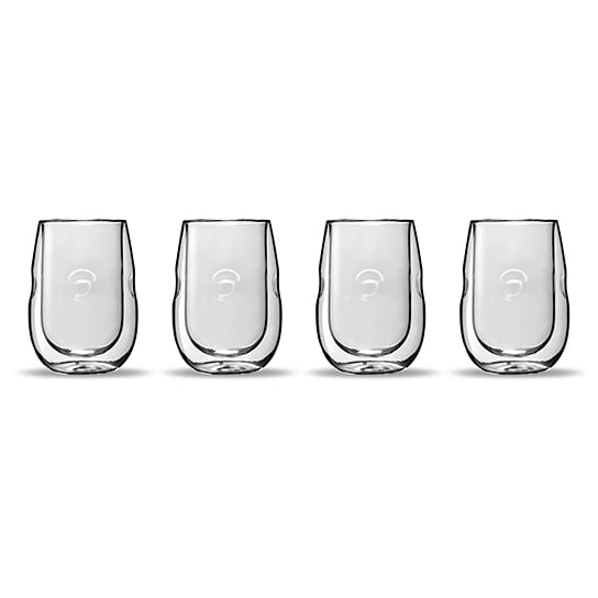 Moderna Artisan Series Double Wall Insulated Wine Glasses - Set of 4 Wine and Beverage Glasses Image 8