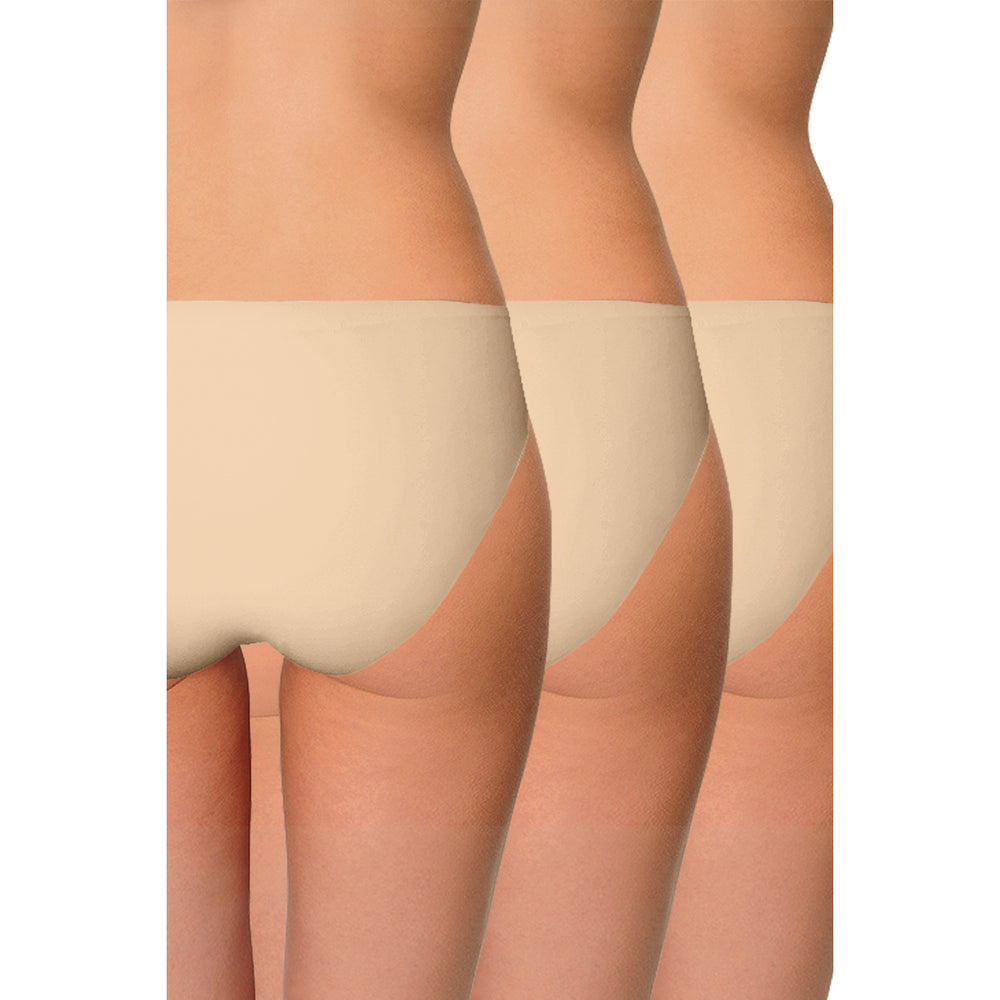 AQS Ladies Seamless Nude Bikini 3 Pack Image 2