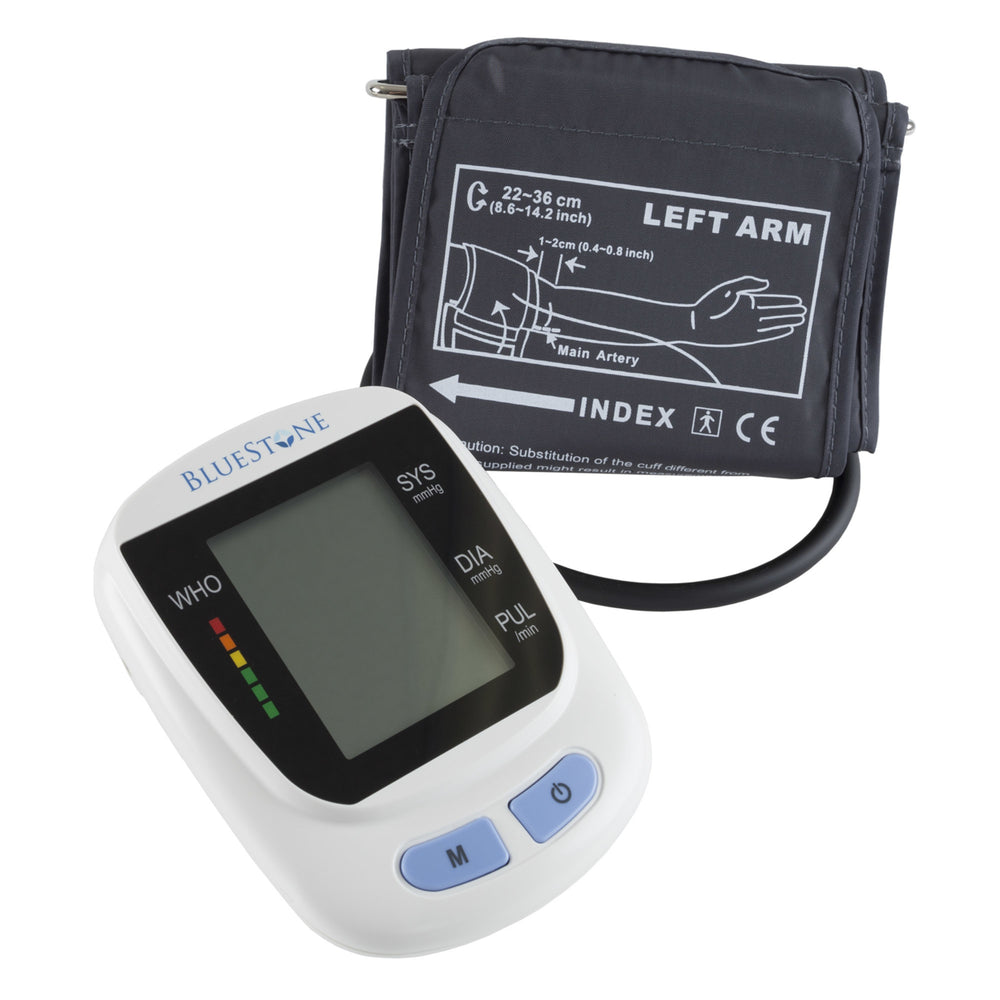 Digital Arm Blood Pressure Monitor Pulse with Cuff Battery Operated with Memory Image 2