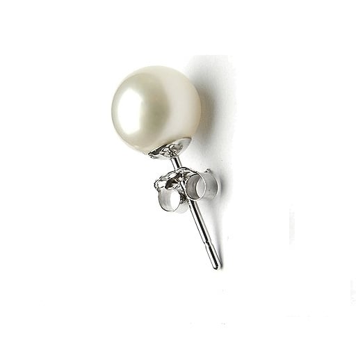 Fresh water Pearl Stud Earrings in Sterling Silver Image 4