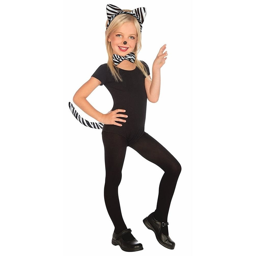 Zebra Plush Accessory Kit Kids size O/S Animal Costume Dance Outfit Forum Novelties Image 1