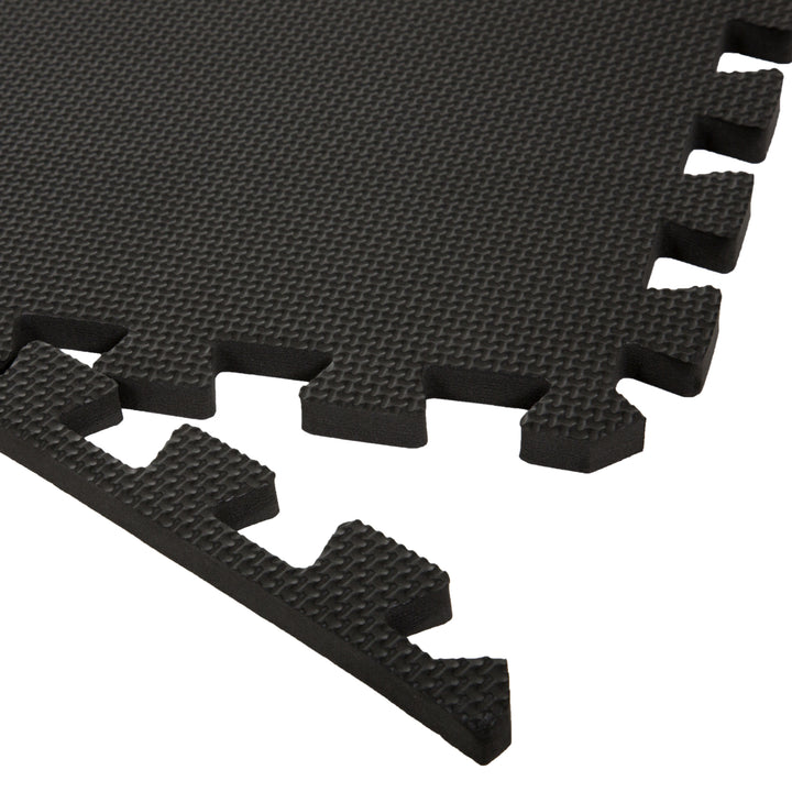 6 Pk Interlocking EVA Foam Floor Mats Garage Flooring Basement Exercise Mat 24 x 24 Inches Each Image 3