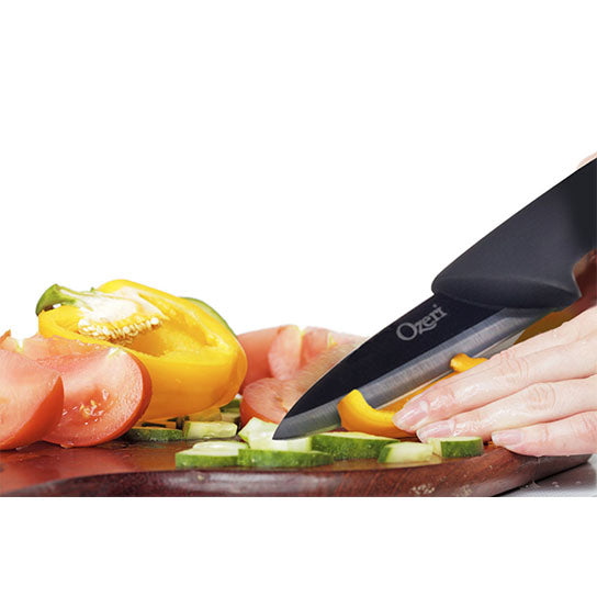 Ozeri Elite Chef Black Ceramic 3-Piece Knife Set Image 4