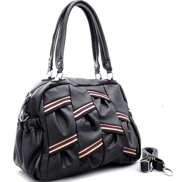 Dasein Multi Color Strip Shoulder Bag handbag Image 4