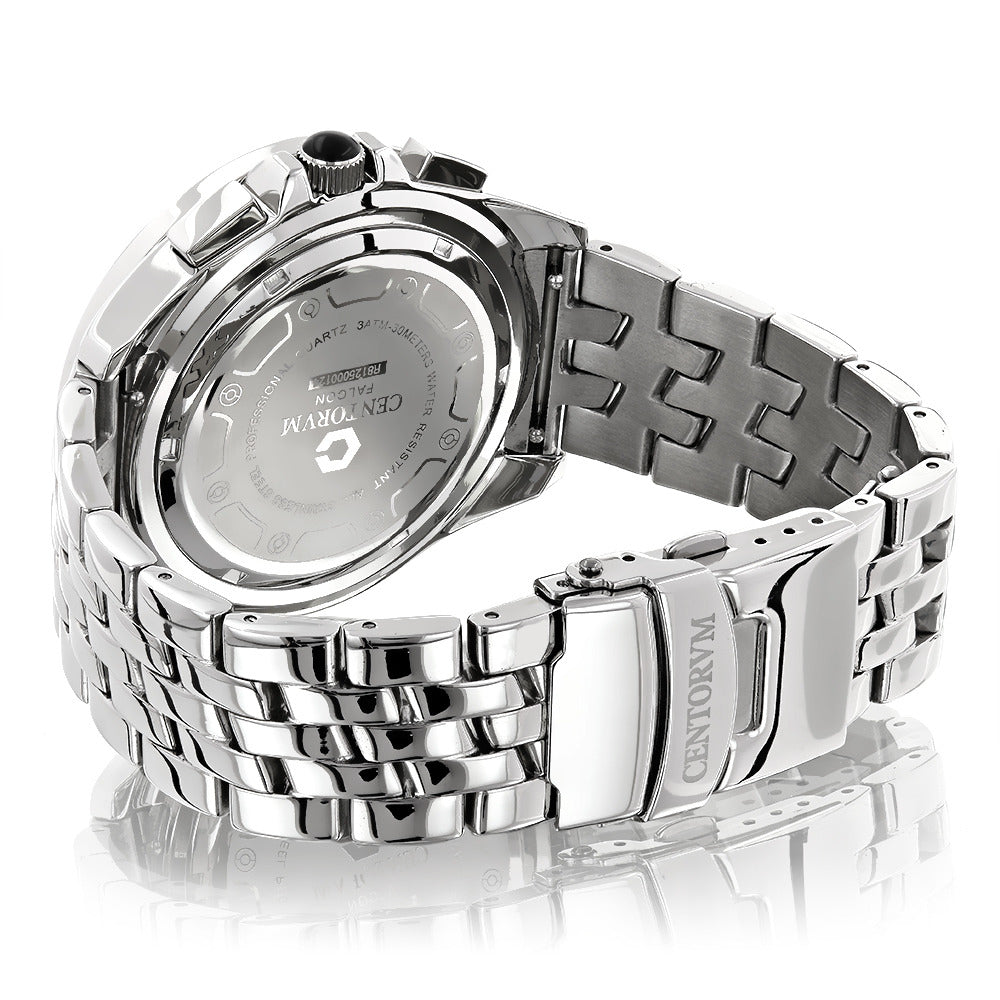 Centorum Diamond Watch: Mens Chronograph Falcon 0.55ct Image 2