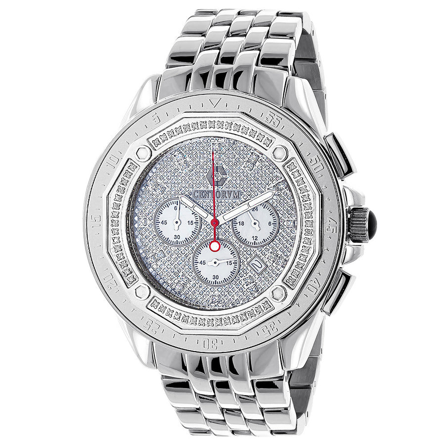 Centorum Mens Diamond Watches 0.55ct Falcon Chronograph Image 1
