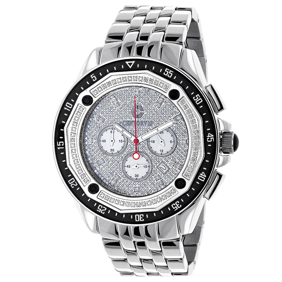Centorum Mens Diamond Watch 0.55ct Chronograph Falcon Image 1