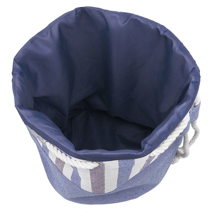 Eshma Mardini Striped Canvas Beach Bag - Backpack - Inside Lining - Eco Friendly Image 8