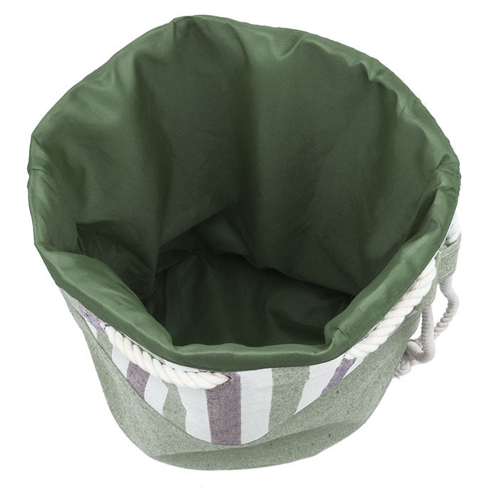 Eshma Mardini Striped Canvas Beach Bag - Backpack - Inside Lining - Eco Friendly Image 9