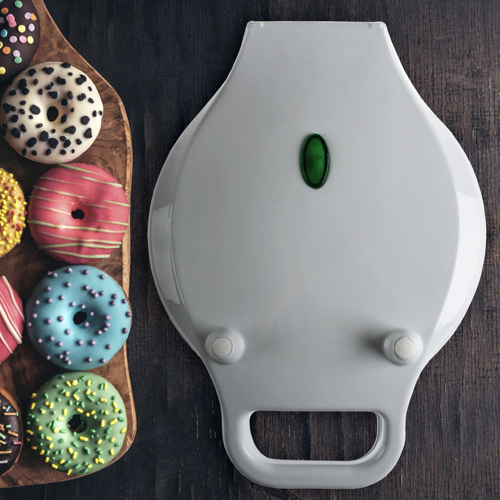 Electric Mini Donut Maker 7 Two-Inch Donuts Non StickNo Oil or Frying Makes Donuts in 3 - 5 Minutes Image 4