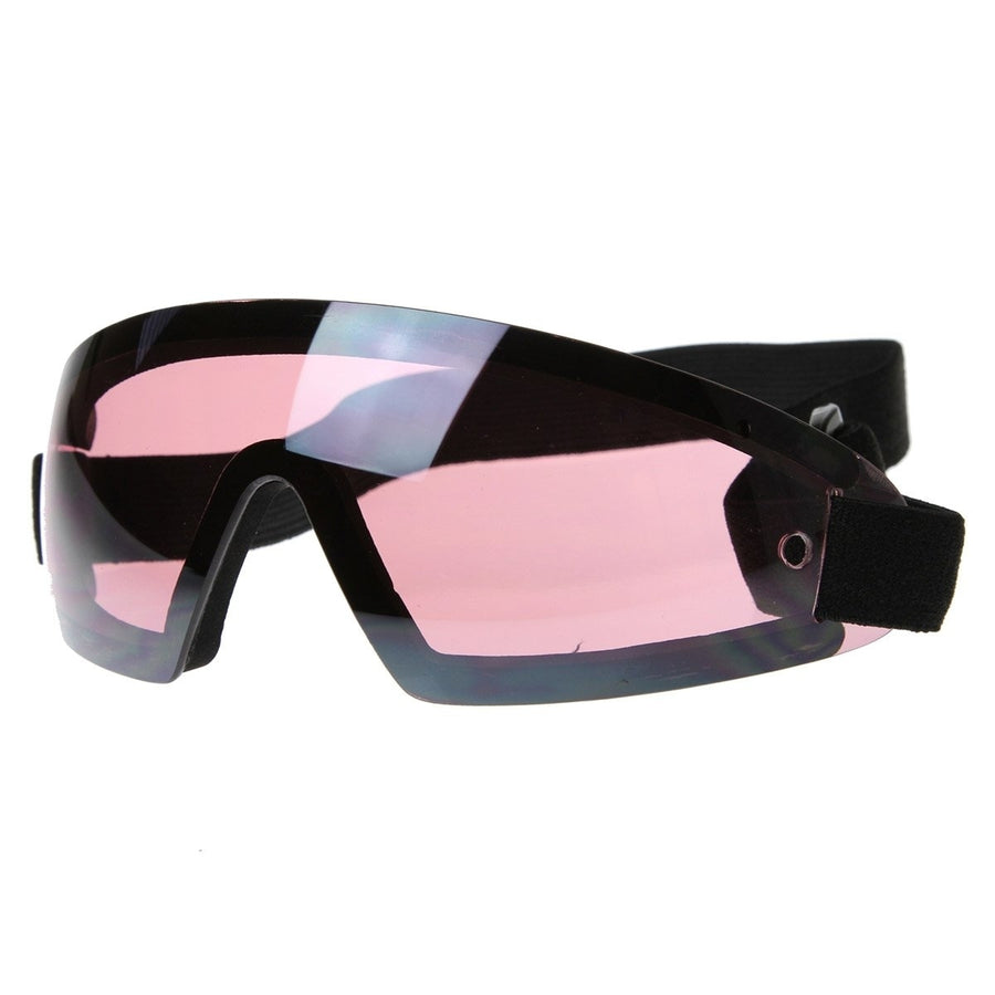 Frameless Protective Eyewear UV400  Sports Shield Goggles with Adjustable Strap Image 1