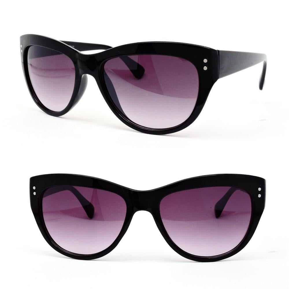 Oversized fine Cat Eye Black or Tortoise Womens Gradient Lenses Cateye Sunglasses Image 3