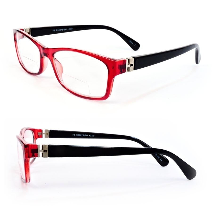 Reading Glasses Bifocal Spring Temple Fashion Readers 150-300 Image 1