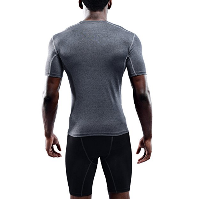 Mens 3 Pcs Athletic Compression Under Base Layer Sport Shirt Image 9