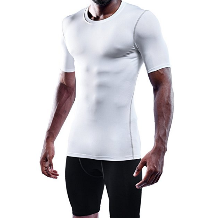 Mens 3 Pcs Athletic Compression Under Base Layer Sport Shirt Image 2