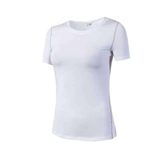 Womens short sleeve T-shirt Quick dry Breathable Tops Yoga Running Fitness Image 1