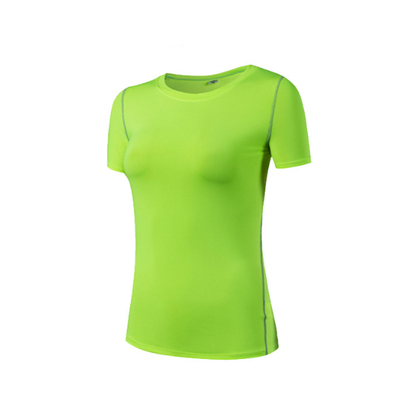 Womens short sleeve T-shirt Quick dry Breathable Tops Yoga Running Fitness Image 6