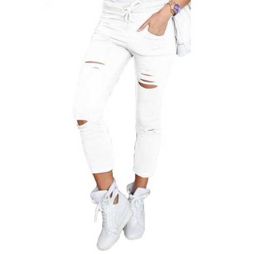 Jeans For Women Skinny Pants Slim Trousers High Waist Image 2