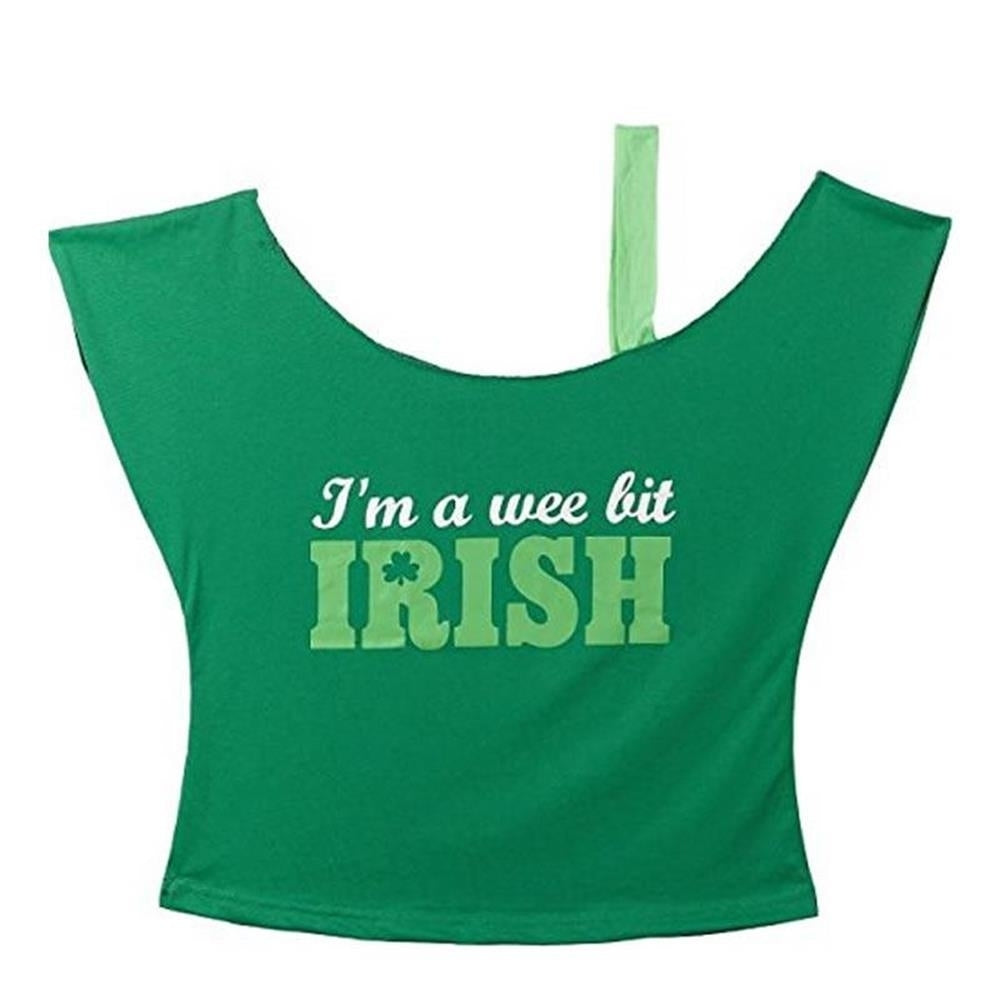 St. Patricks Day "Im A Wee Bit Irish" T-Shirt Lucky Irish Green size O/S Amscan Image 2