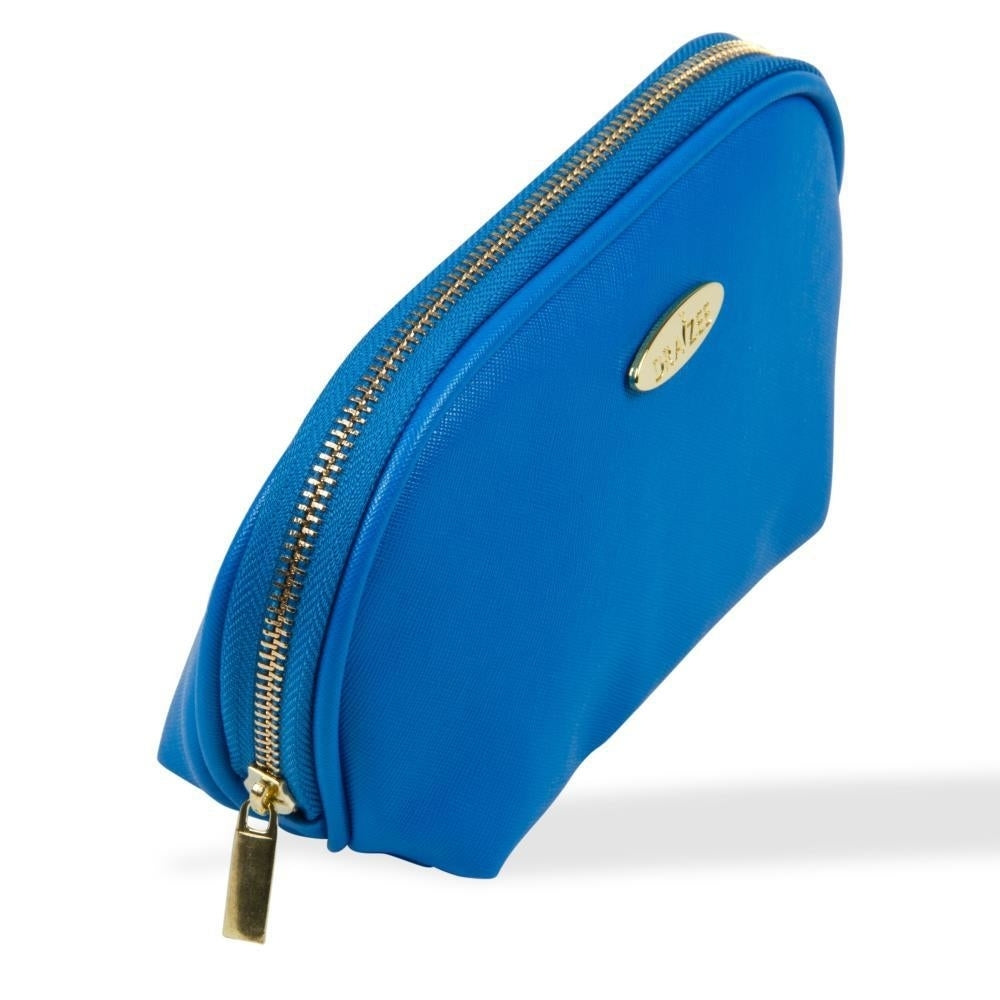 Deep Blue Draizee Fashion PU Leather Cosmetic and Travel Accessory Bag Image 2