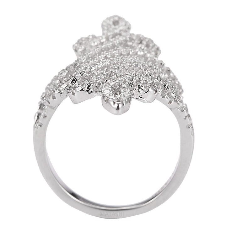 Brilliant Cubic Zirconia Ring For Women Size 6 Image 4