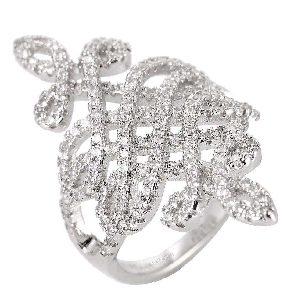 Brilliant Cubic Zirconia Ring For Women Size 7 Image 2
