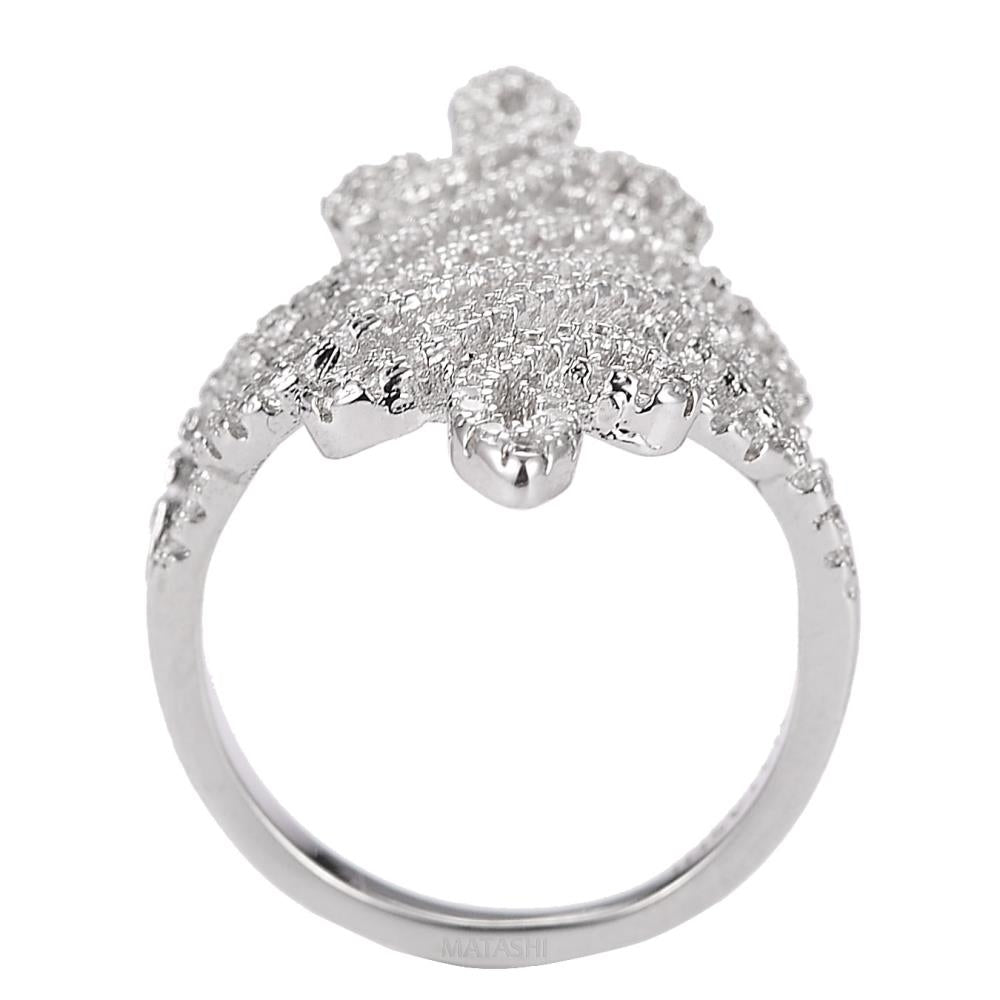 Brilliant Cubic Zirconia Ring For Women Size 7 Image 4