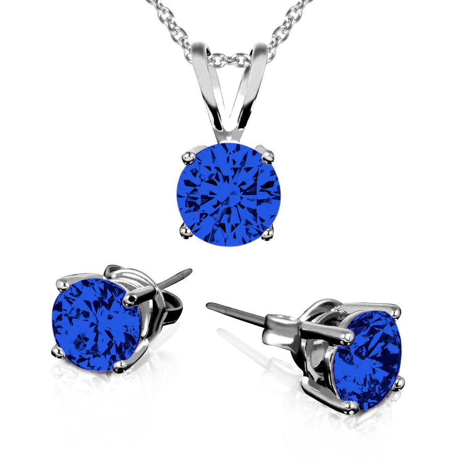 September Birthstone Earring And Necklace Set Image 1