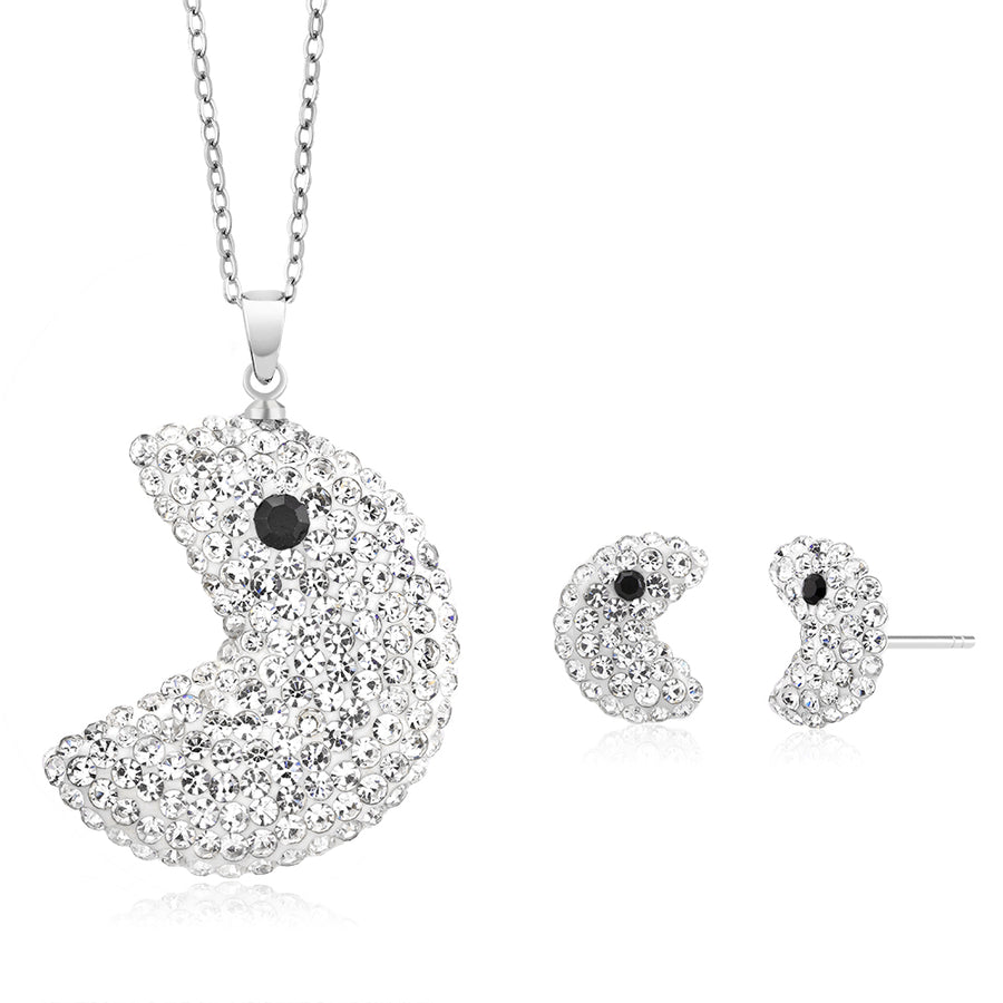 Fancy Earring And Necklace Crystal Set Image 1
